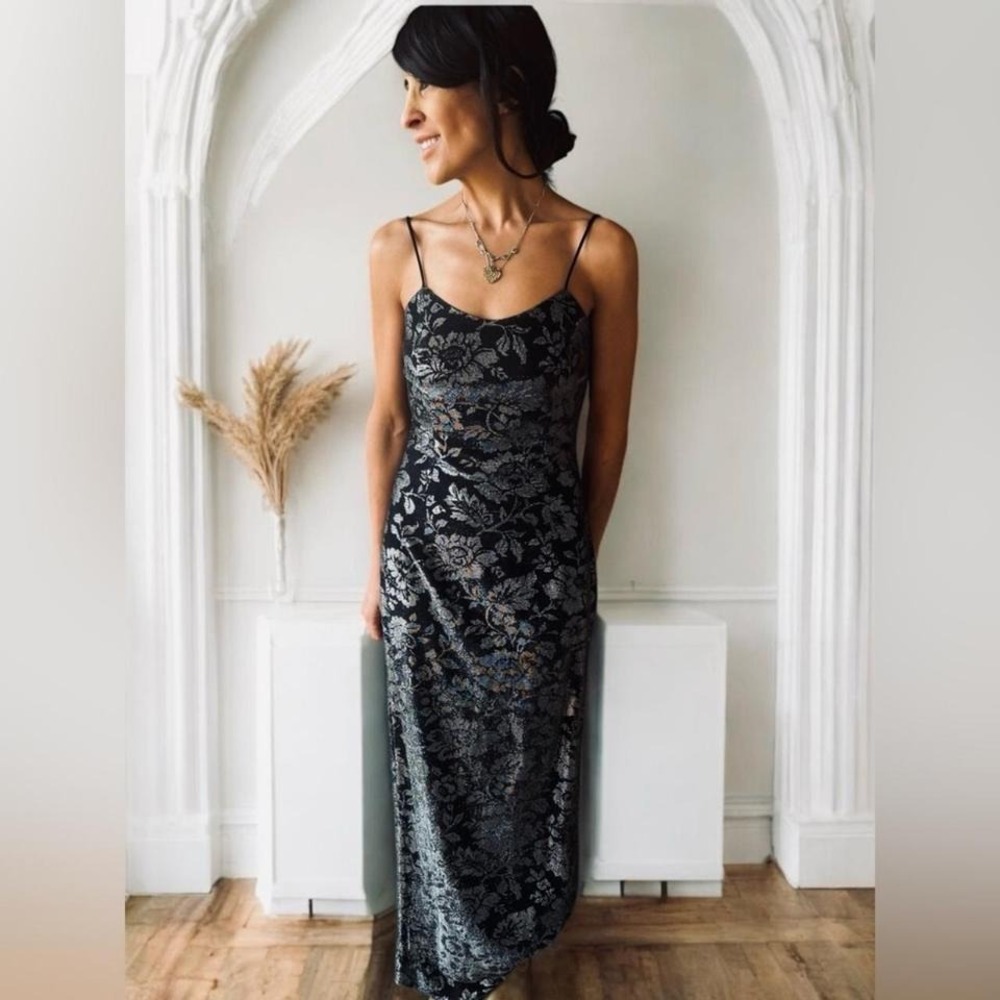 Y2K jessica mcclintock gunne sax maxi dress sz 3/4 formal romantic whimsigoth